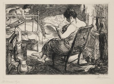 Die Seite der Frau von John French Sloan