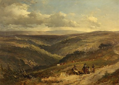 Porlock Road und Doone Valley von John Syer