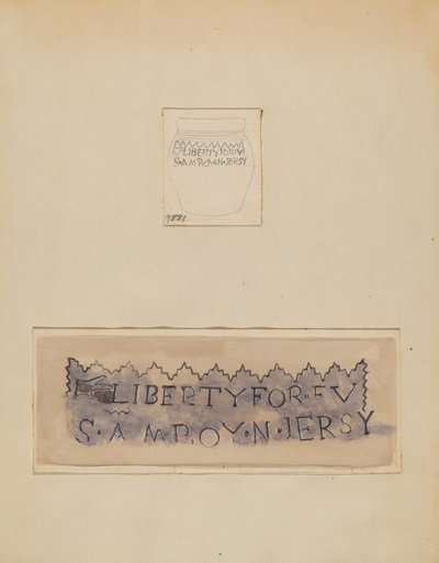 Kleiner Topf oder Krug, ca. 1938 von John Tarantino
