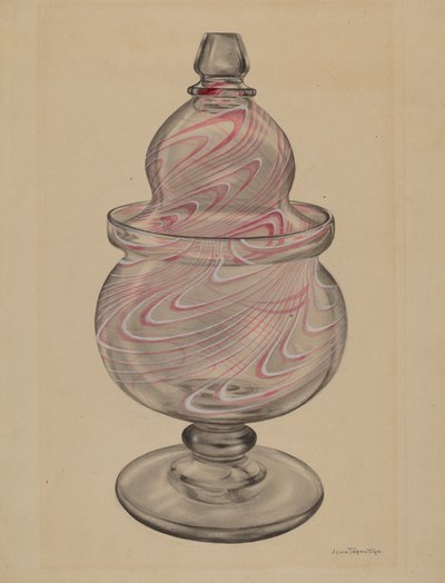 Zuckerdose mit Deckel, ca. 1936 von John Tarantino