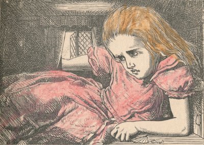Alice, wie sie größer wird von John Tenniel