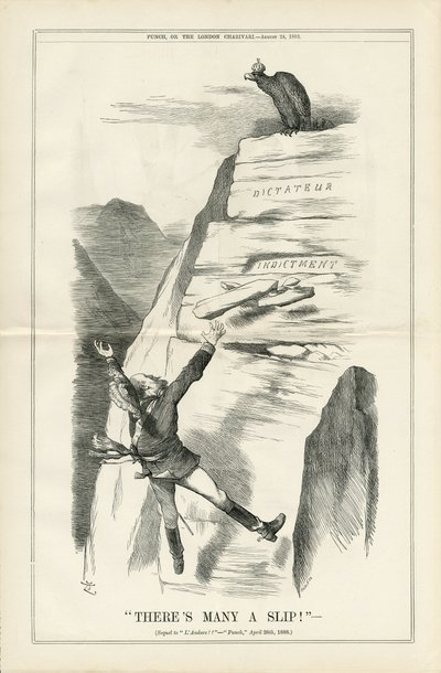 Illustration von John Tenniel (1820-1914) in Punch von John Tenniel