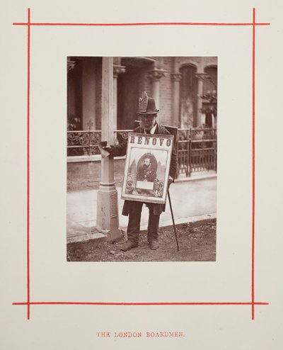 Die Londoner Plakatträger, 1877 von John Thomson