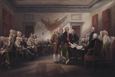Die Unabhängigkeitserklärung, 4. Juli von John Trumbull