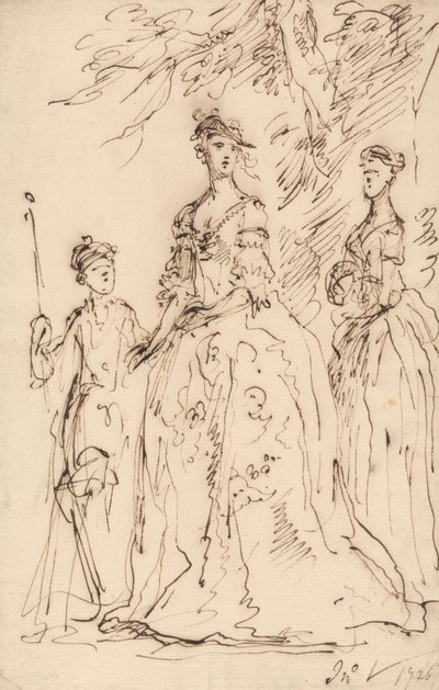 Drei Damen von John Vanderbank