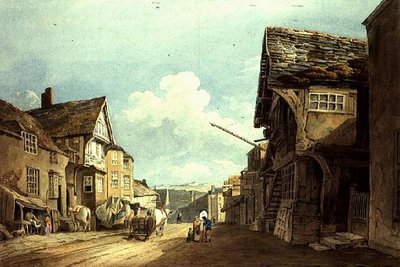 Blick die High Street hinunter, Conway von John Varley