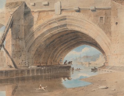 Unter der Ouse-Brücke, Baden von John Varley