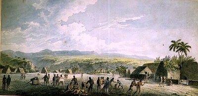 Ein Binnenblick in Atooi von John Webber