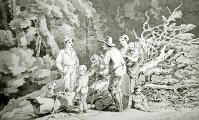 Die Familie des Holzfällers von John White Abbot