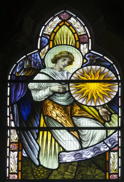 Engel hält den Mond von John William Brown