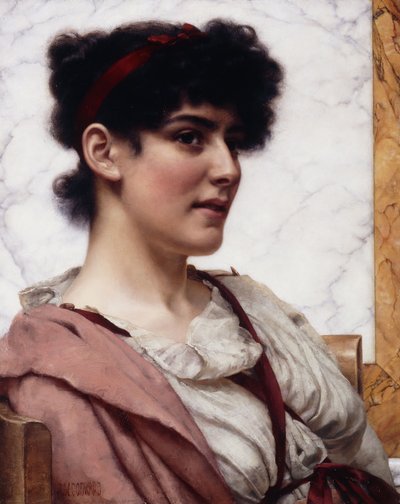 Eine römische Schönheit, ca. 1889 von John William Godward