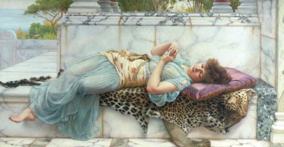 Die Verlobten, 1892 von John William Godward