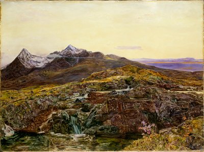 Cuillin Ridge, Skye, von Sligachan von John William Inchbold