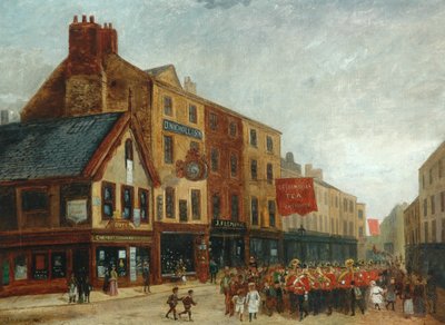 Straßenszene in Halifax, 1890 von John William Oates
