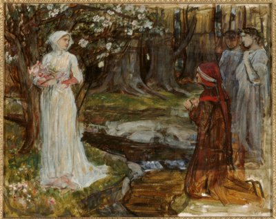 Dante und Matilda von John William Waterhouse