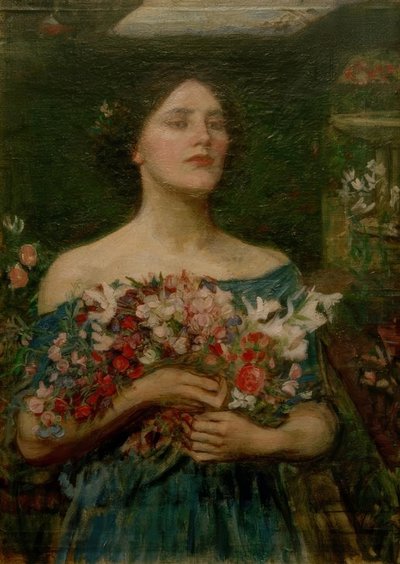 Sammelt Rosenknospen, solange ihr könnt von John William Waterhouse