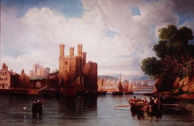 Schloss Caernarvon von John Wilson Carmichael