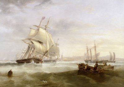 Schiffe vor Hartlepool von John Wilson Carmichael