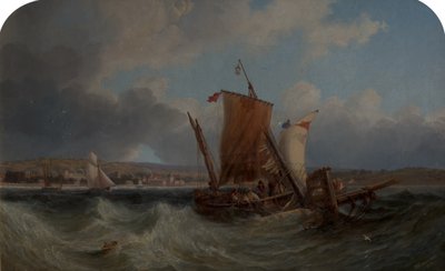 Schiffe vor North Yarmouth, 1959 von John Wilson Carmichael