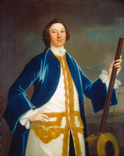 Unidentifizierter britischer Marineoffizier von John Wollaston