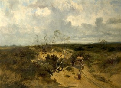 Ein sandiger Straßenabschnitt, 1874 von John Wright Oakes