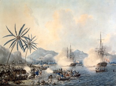 Tod von Captain Cook von John the Younger Cleveley