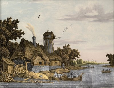 Mühle an einem Fluss von Jonas Zeuner