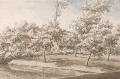 Ein Obstgarten an einem Bach von Jonathan Skelton