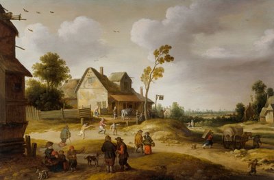 Dorfszene von Joost Cornelisz. Droochsloot