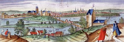 Ansicht von Tours, ca. 1561 (Gravur) von Joris Hoefnagel