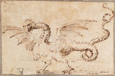Studie eines Drachen, 1620er Jahre von José Ribera de