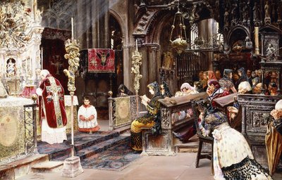 Die Messe, 1859 von Jose Gallegos Arnosa