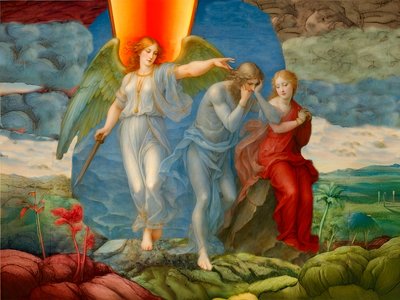 A1_Genesis_10-Vertreibung aus dem Paradies von Josef Johann Michel