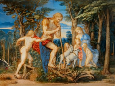 A1_Genesis_11-Adam, Eva und Familie von Josef Johann Michel