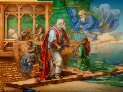 A1_Genesis_16-Noahs Arche von Josef Johann Michel