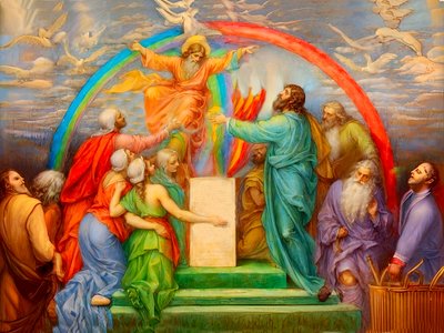 A1_Genesis_19-Noahs Altar und Gottes Versprechen von Josef Johann Michel