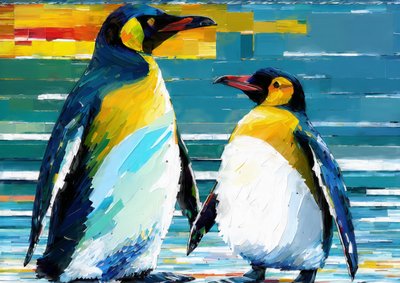 Tiere: Pinguin 4 von Josef Johann Michel