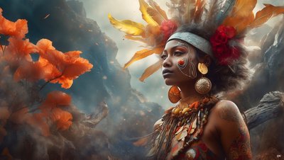 Dreamcore_traumhafte Szene-Aborigines_02 von Josef Johann Michel