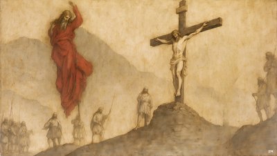 Jesus Kreuzigung - Eli, Eli, lema sabachtani von Josef Johann Michel