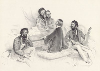 Ein Matinée bei Liszt von Josef Kriehuber