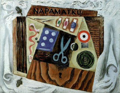 Stillleben mit Schere, 1916 von Josef Čapek