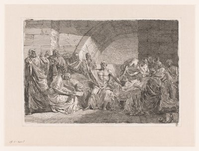 Sokrates diktiert sein Testament von Joseph Abel