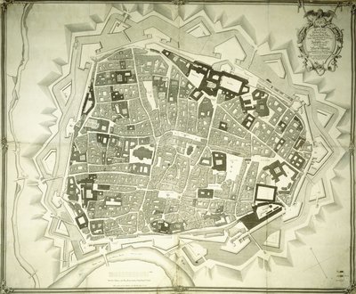 Ein gravierter Plan von Wien, 1770 von Joseph Anton Nagel