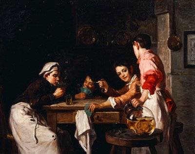 Die jungen Kartenspieler von Joseph Bail