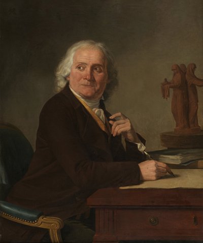 Porträt von Jean Rameau, 1793 von Joseph Benoît Suvée