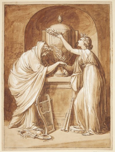 Allegorische Zeichnung von Joseph Bergler
