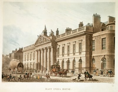 East India House, London, 1817 von Joseph Constantine Stadler