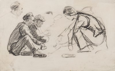 Sitzende Figuren von Joseph Crawhall
