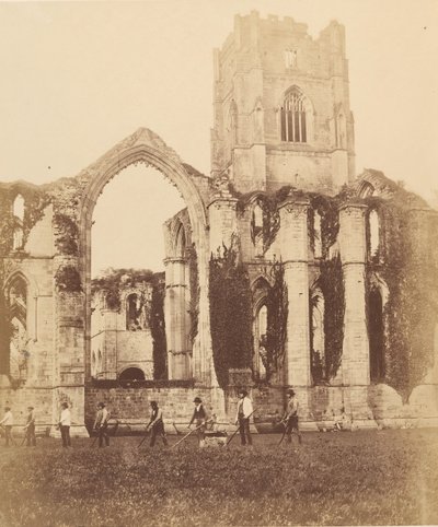 Fountains Abbey. Ostfenster und Turm von Joseph Cundall