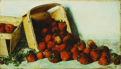 Korb mit Erdbeeren, 1883 von Joseph Decker